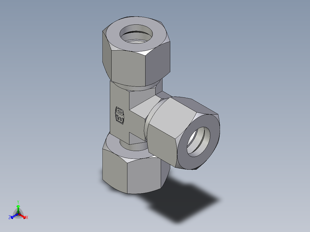 卡套式工业通用硬管接头EO_Standpipe_run_tee_EVL12LCF