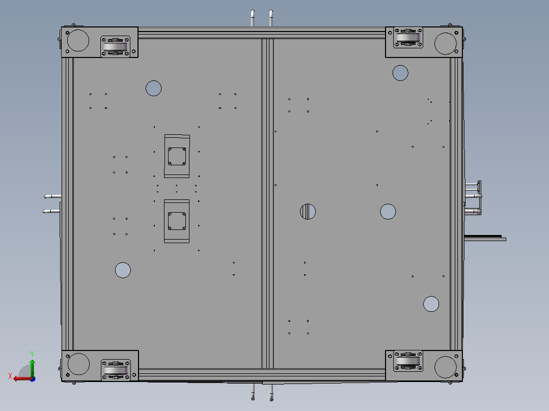 非标检测贴胶包装一体机后视图