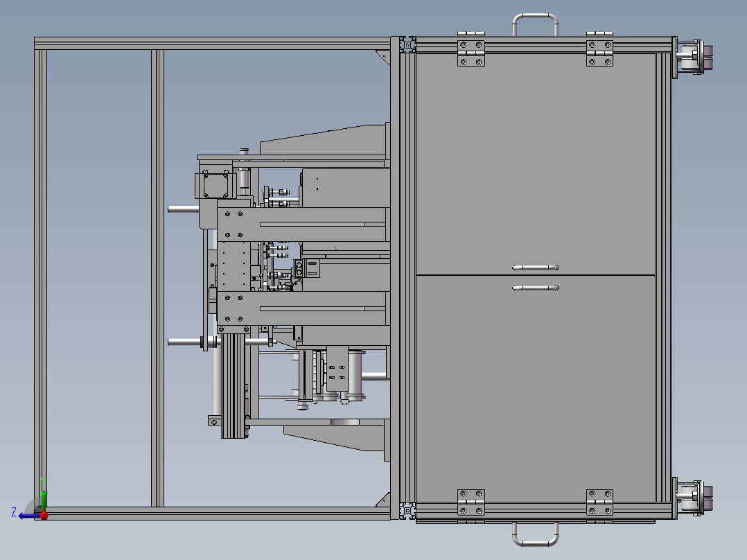 非标检测贴胶包装一体机右视图