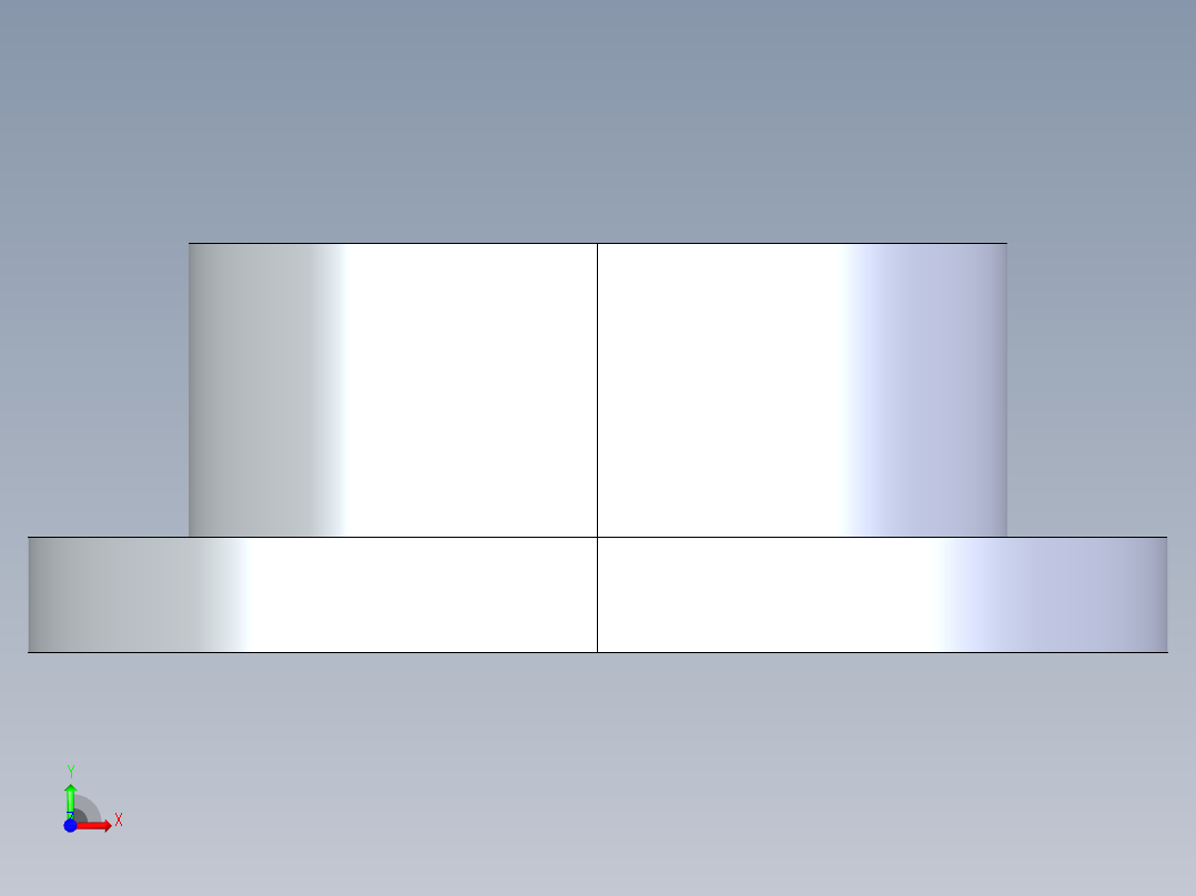 聚氯乙烯配件23-Sch80_Flange One-Piece_SOC_851-080_8in前视图
