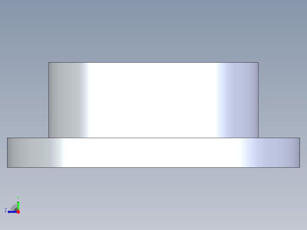 聚氯乙烯配件23-Sch80_Flange One-Piece_SOC_851-080_8in右视图