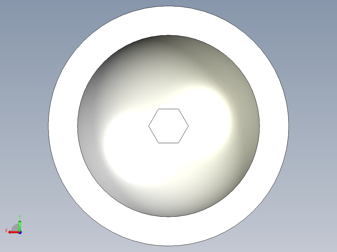 不銹鋼喇叭腳座5538-3D多系列多零件图纸模型后视图