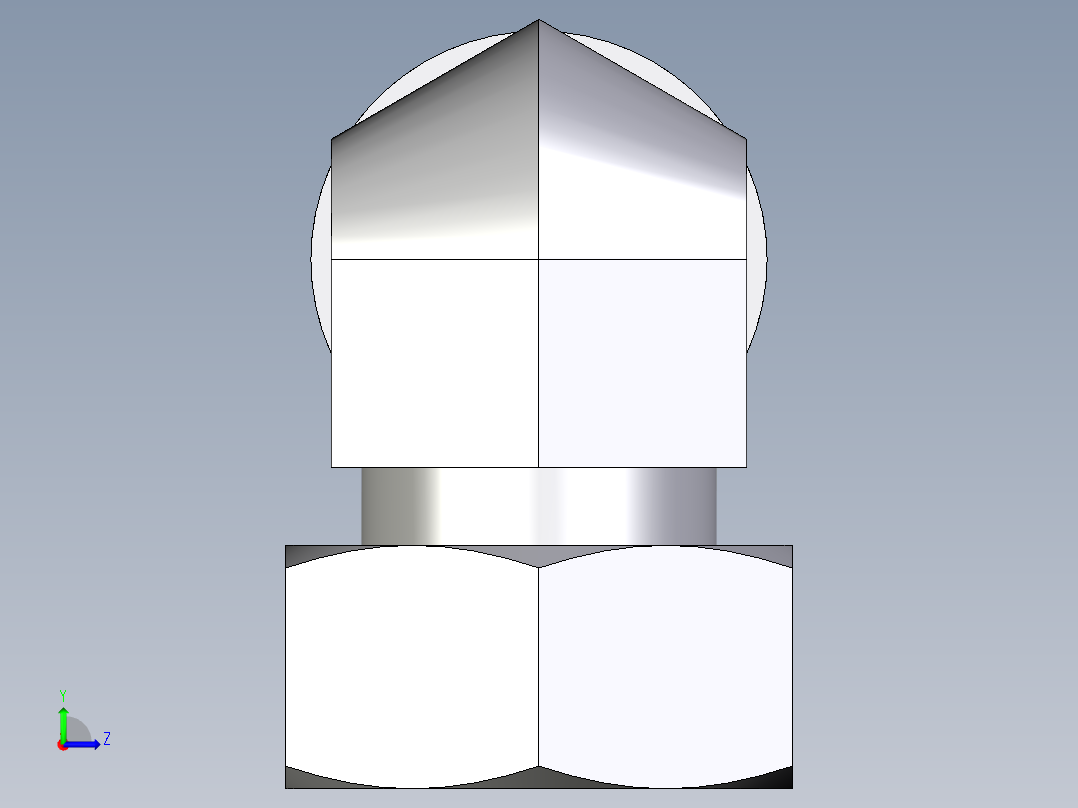 卡套式工业通用硬管接头EO_Standpipe_elbow_EVW35LOMDCF左视图