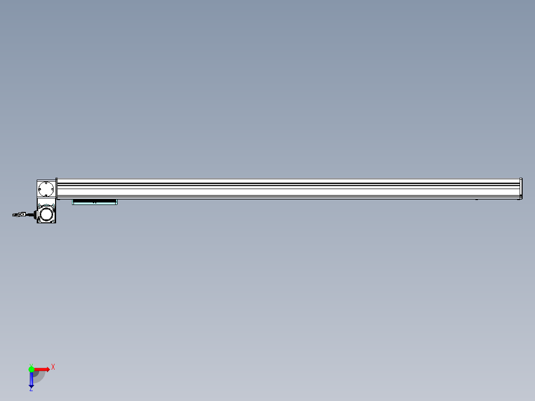 威洛博VBC同步带传动一无尘环境VBC14-L45-S1350-BLU-ZP40-C3俯视图
