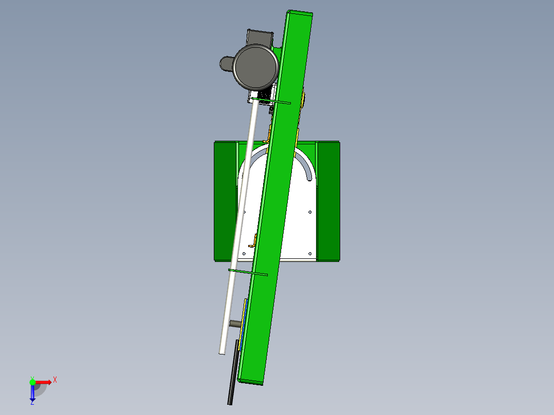 Ellis 1800 双斜切带锯俯视图