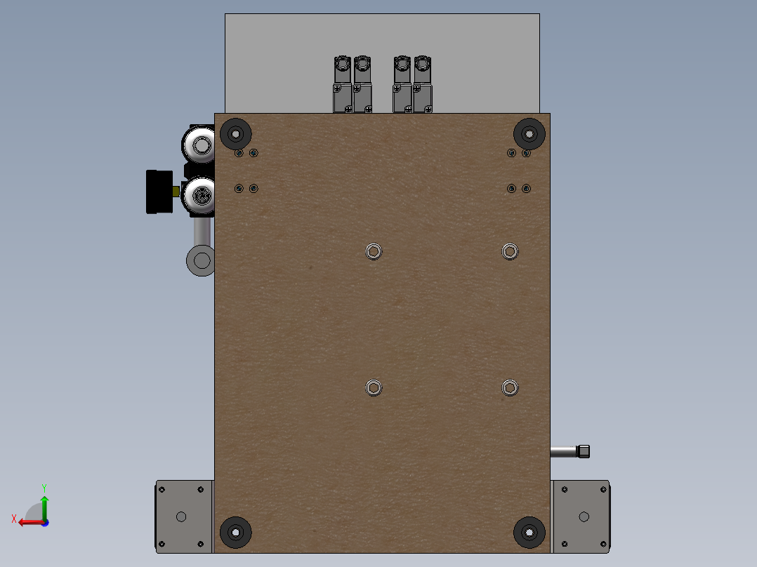 震动盘送料半自动压装机后视图