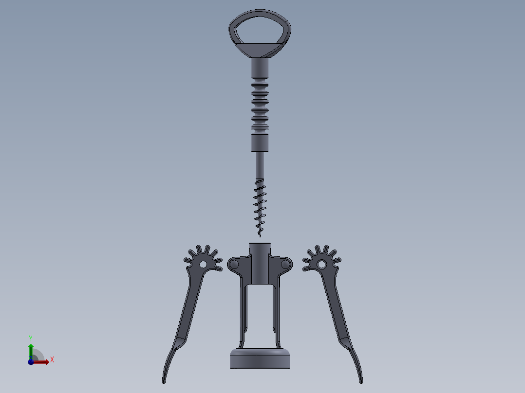螺旋开瓶器12前视图