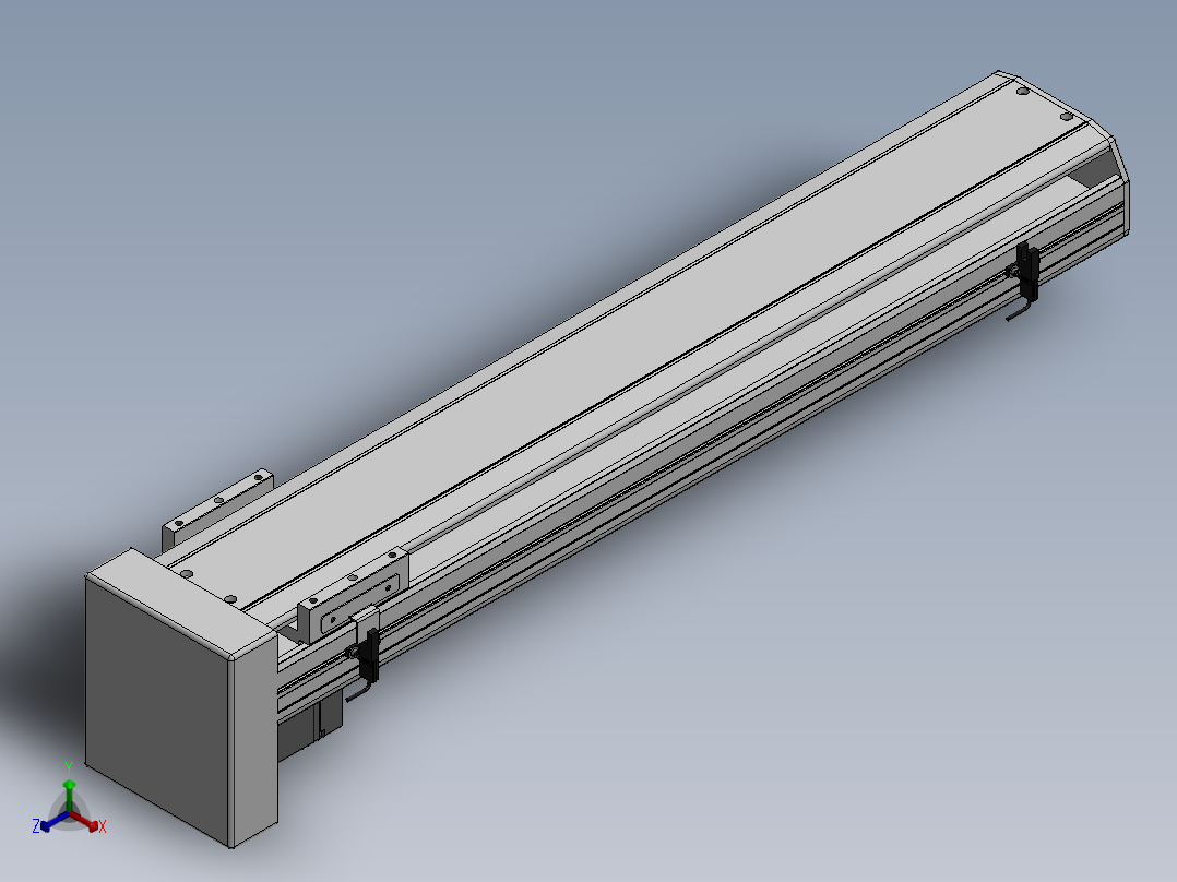 精密模组MY130-T10-600L-BM-P20B-C4-C正等轴测图