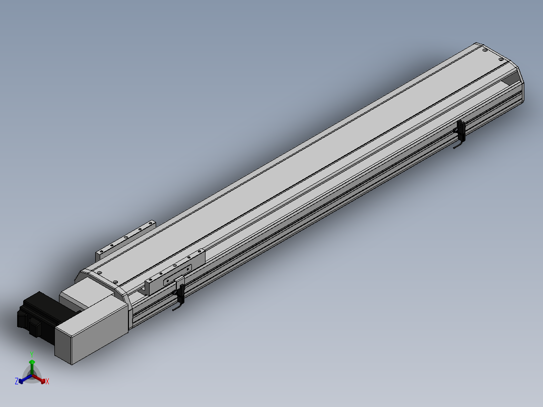 精密模组MT140-L110-700-R-M40-C4正等轴测图