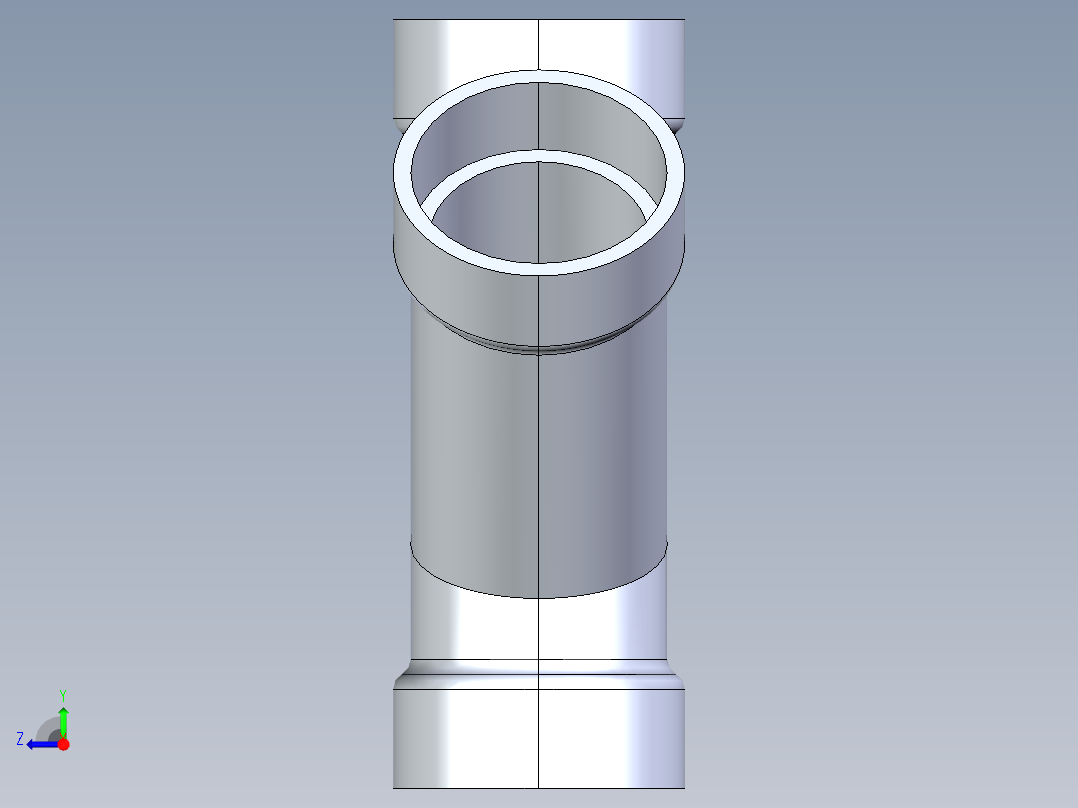 船舶管路系统S7_SeaDrainPLUS_DoubleWye-SxSxSxS_37E163502_2in Sea Drain Plus - Double Wye - SxSxSxS右视图