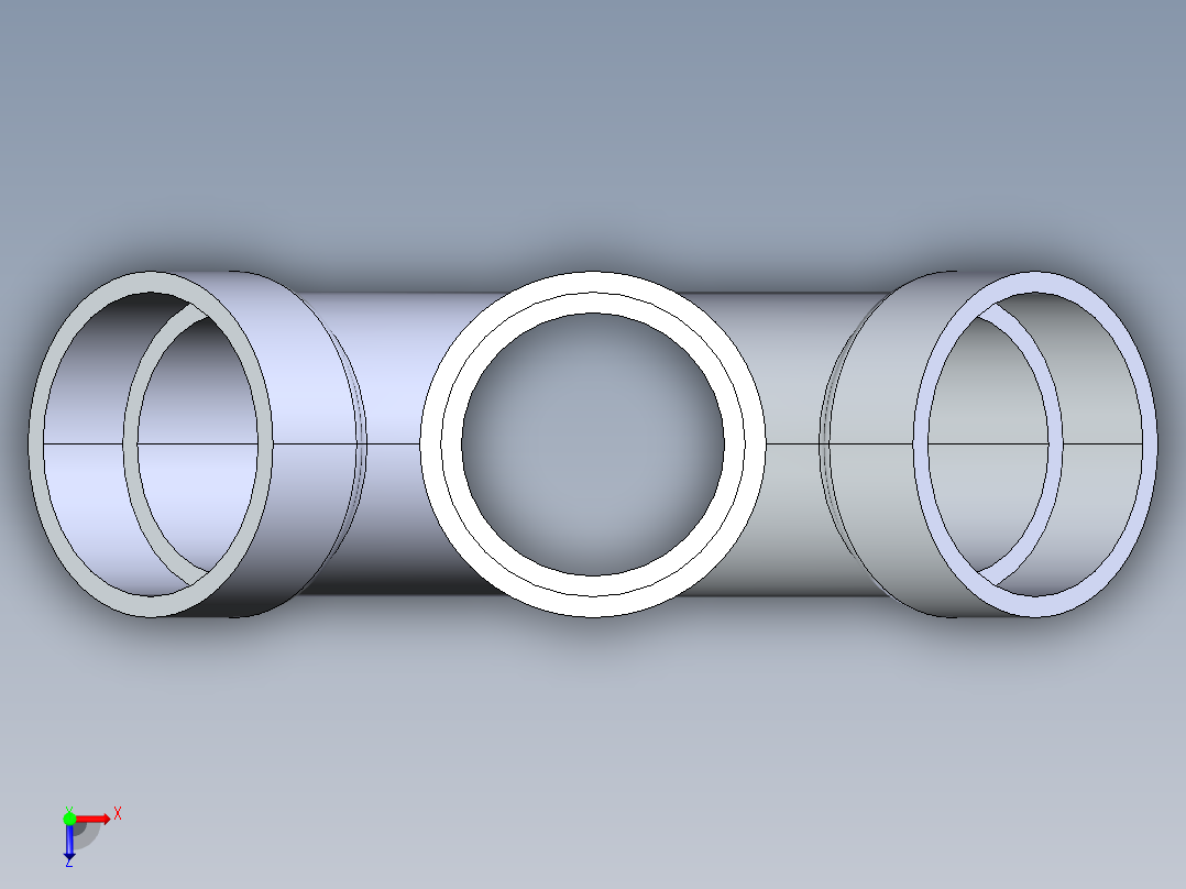 船舶管路系统S7_SeaDrainPLUS_DoubleWye-SxSxSxS_37E163502_2in Sea Drain Plus - Double Wye - SxSxSxS俯视图