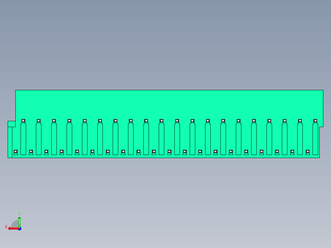 DEGSON 2EDG 系列 5.0mm 可插拔接线端子组-2EDGRT-5.0-40P-14-00AH后视图