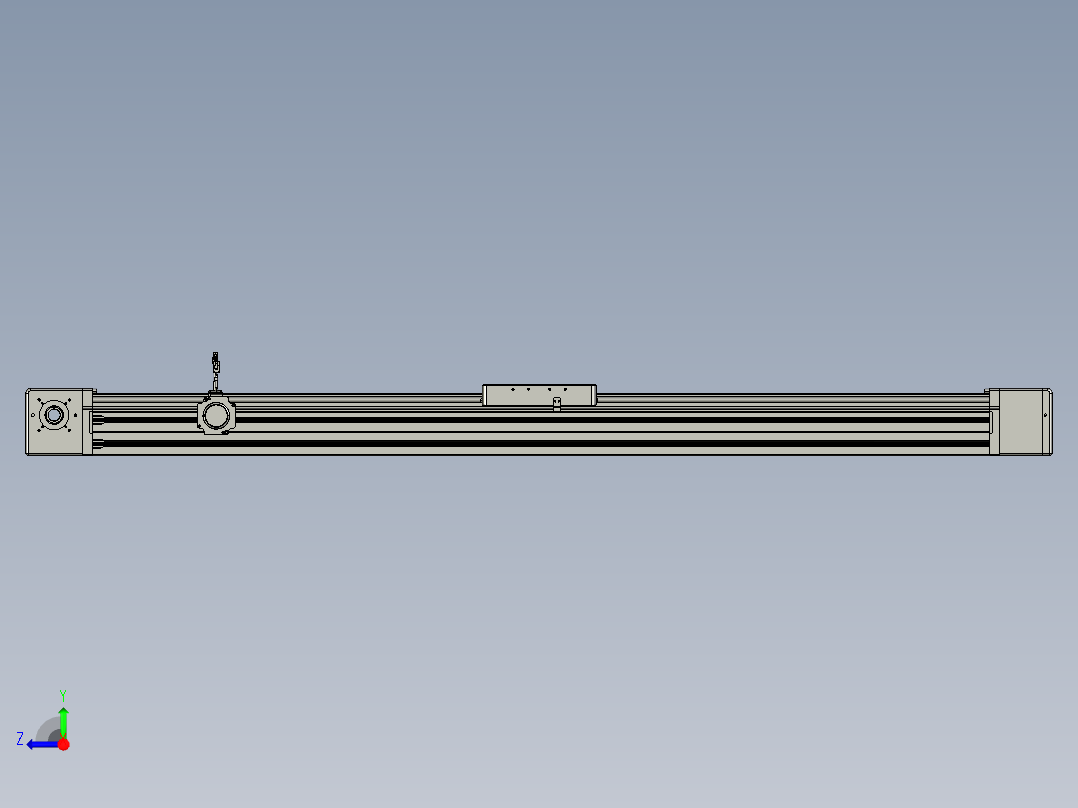威洛博直线电机模组EB20-L224-S1600-BR-ZP75-MS3-5K右视图
