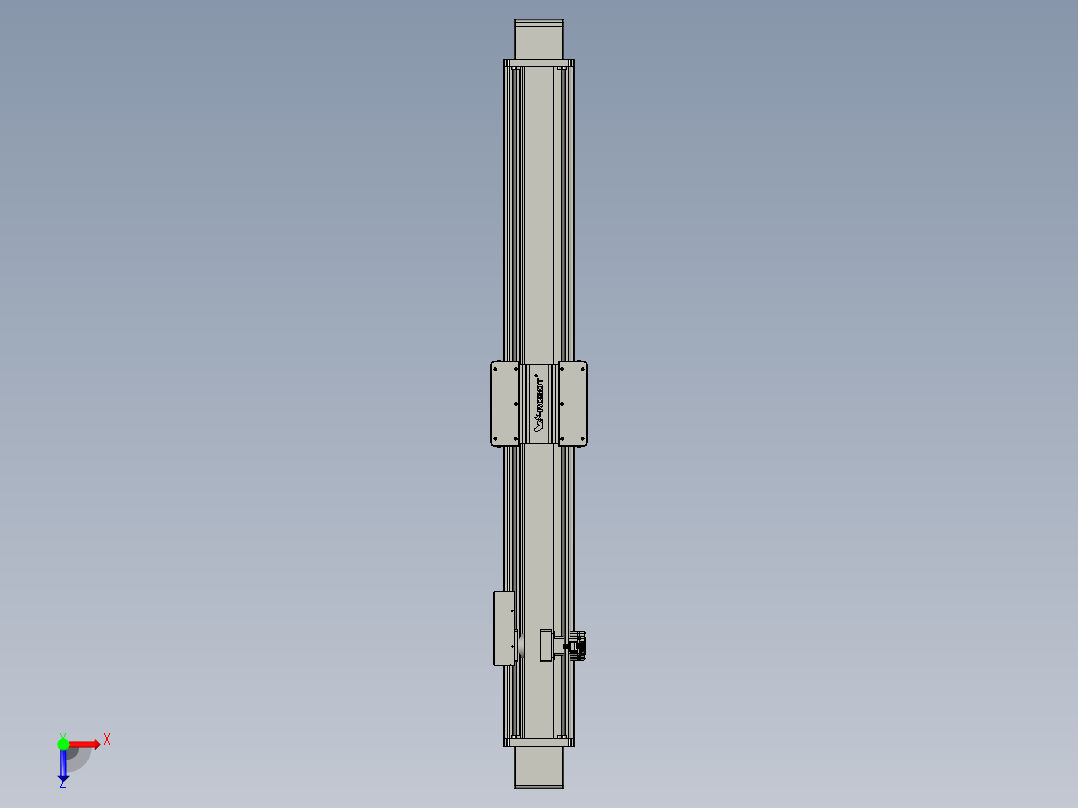 威洛博直线电机模组EB20-L224-S1600-BR-ZP75-MS3-5K俯视图