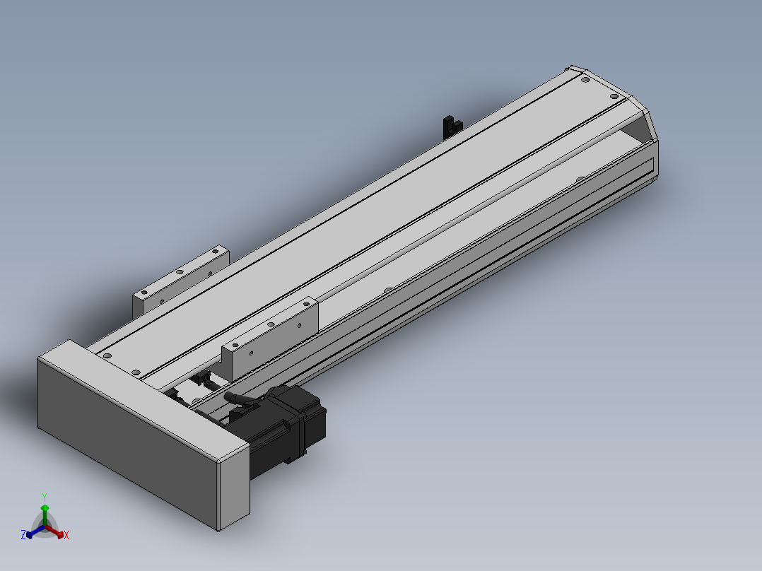 精密模组MY120-T10-300L-BL-P10B-C4-C正等轴测图