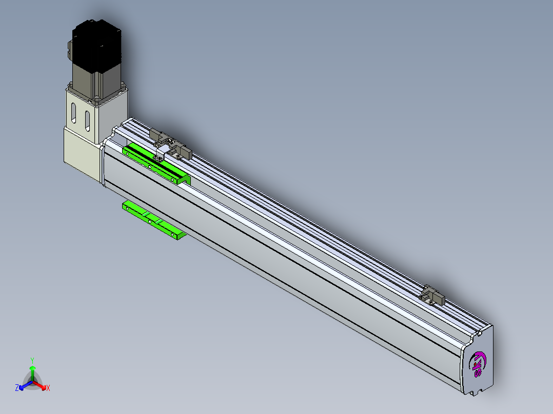 同步带滑台-半封闭B10-L90-S500-R-P40-D3