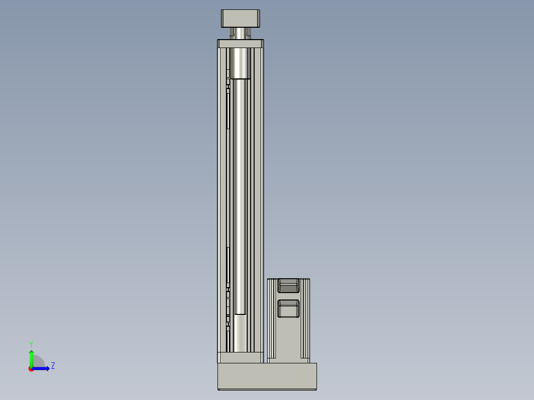 12VZ电动缸-VZ6D-S300-BD左视图