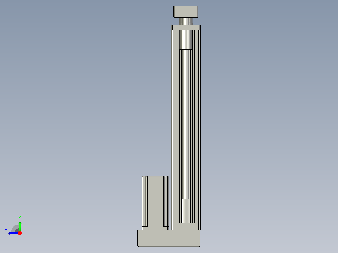 12VZ电动缸-VZ6D-S300-BD右视图