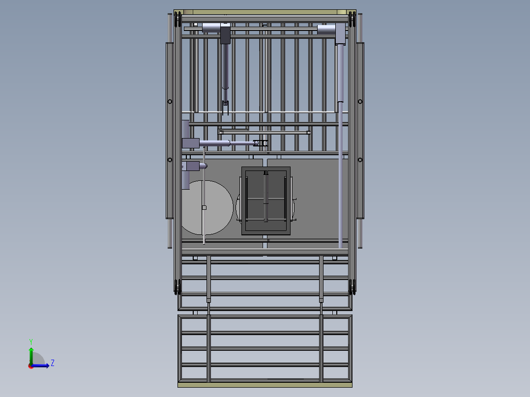 最新护理床 兼职 SW+CAD左视图
