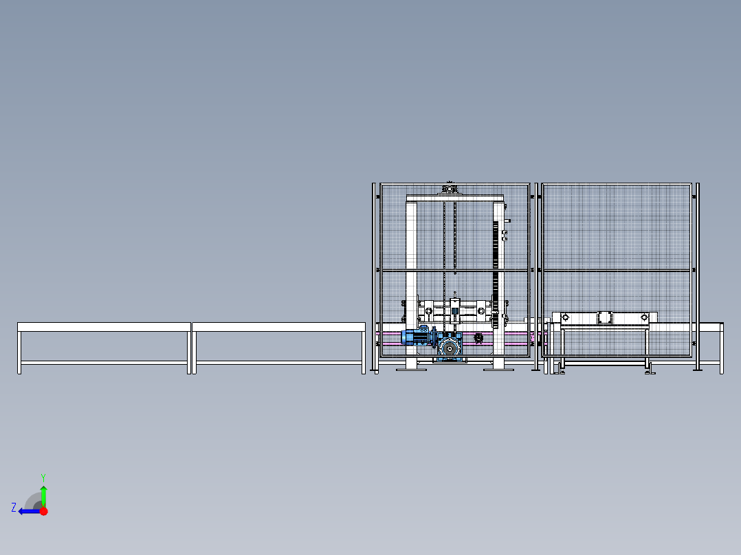 包装码垛机右视图