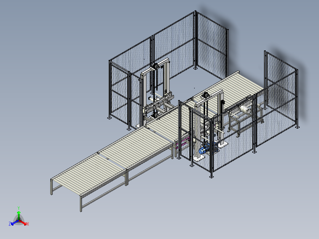 包装码垛机正等轴测图