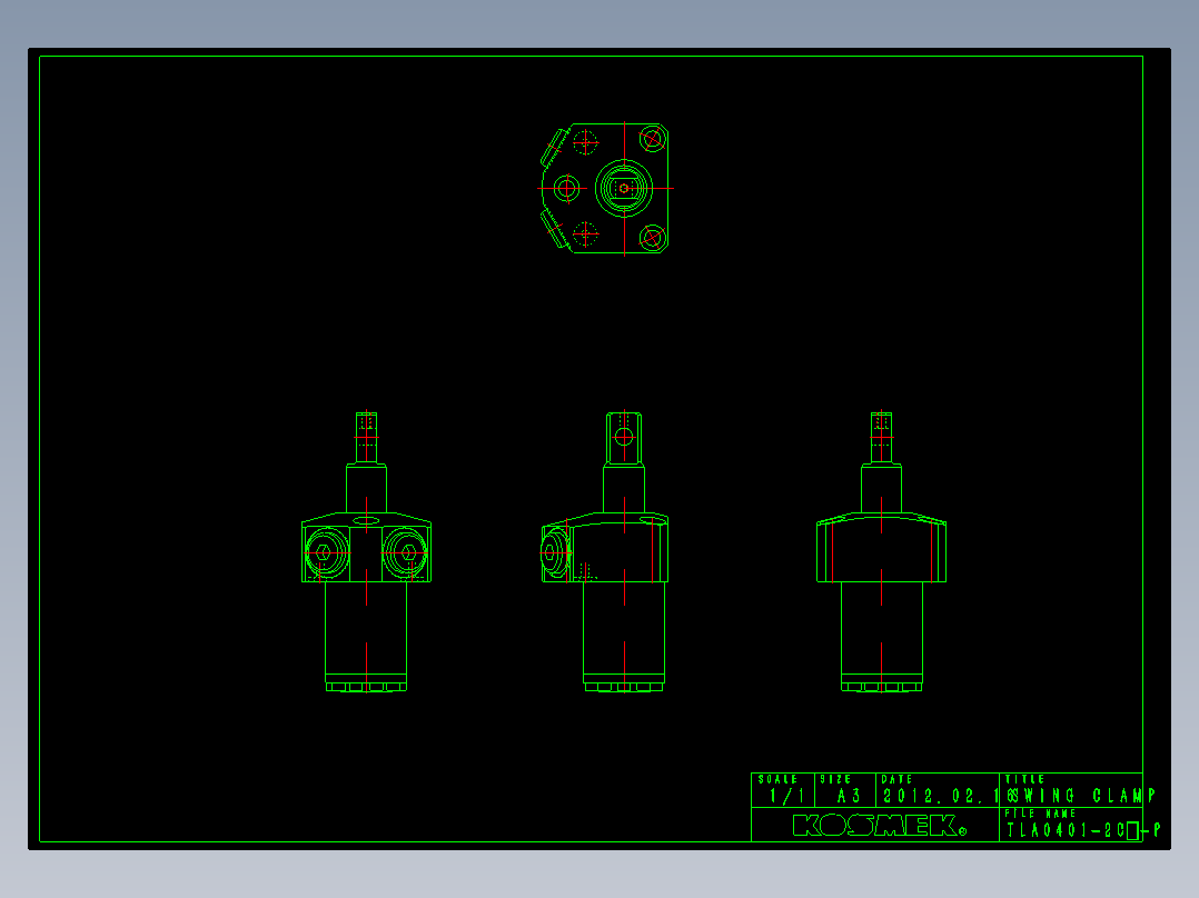 KOSMEKTLA0401-2Cx-P多系列多零件图纸模型