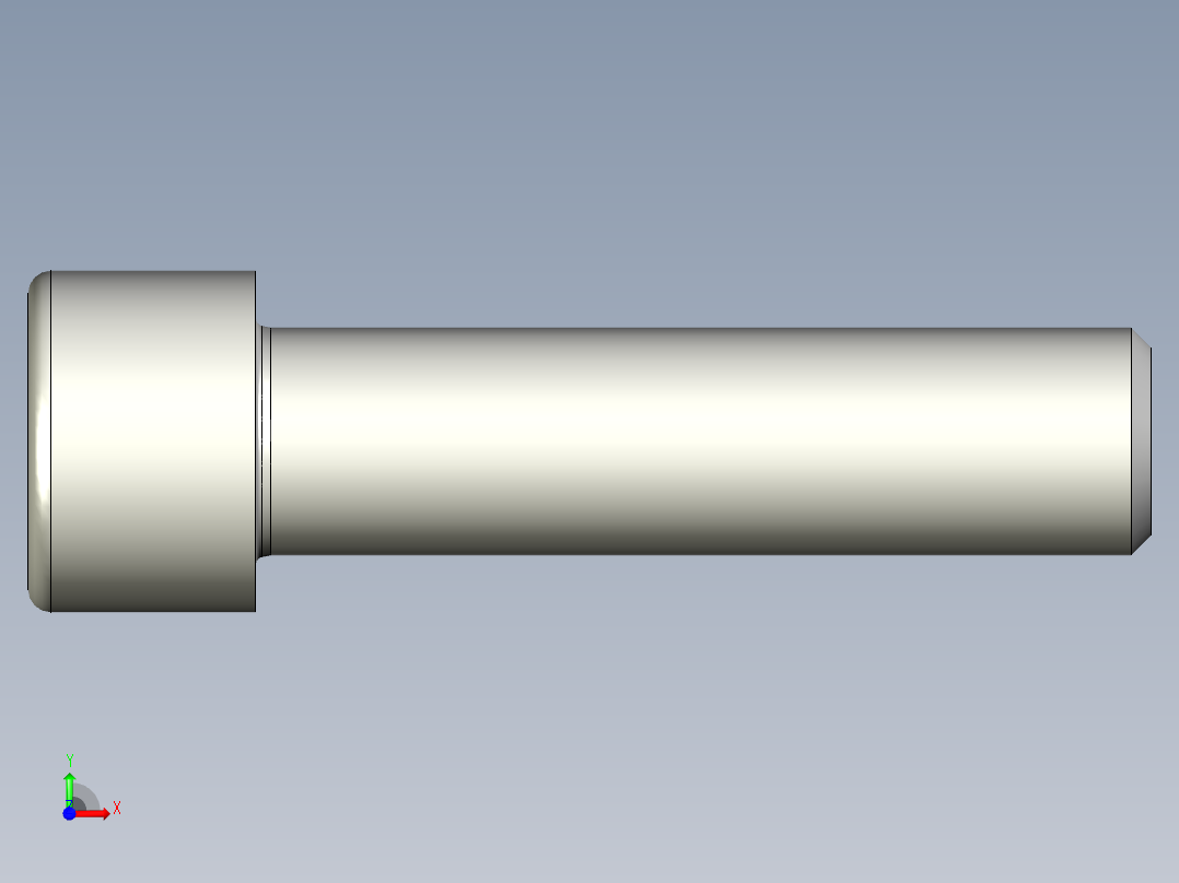 螺钉-DIN_912-M14x55.stp前视图