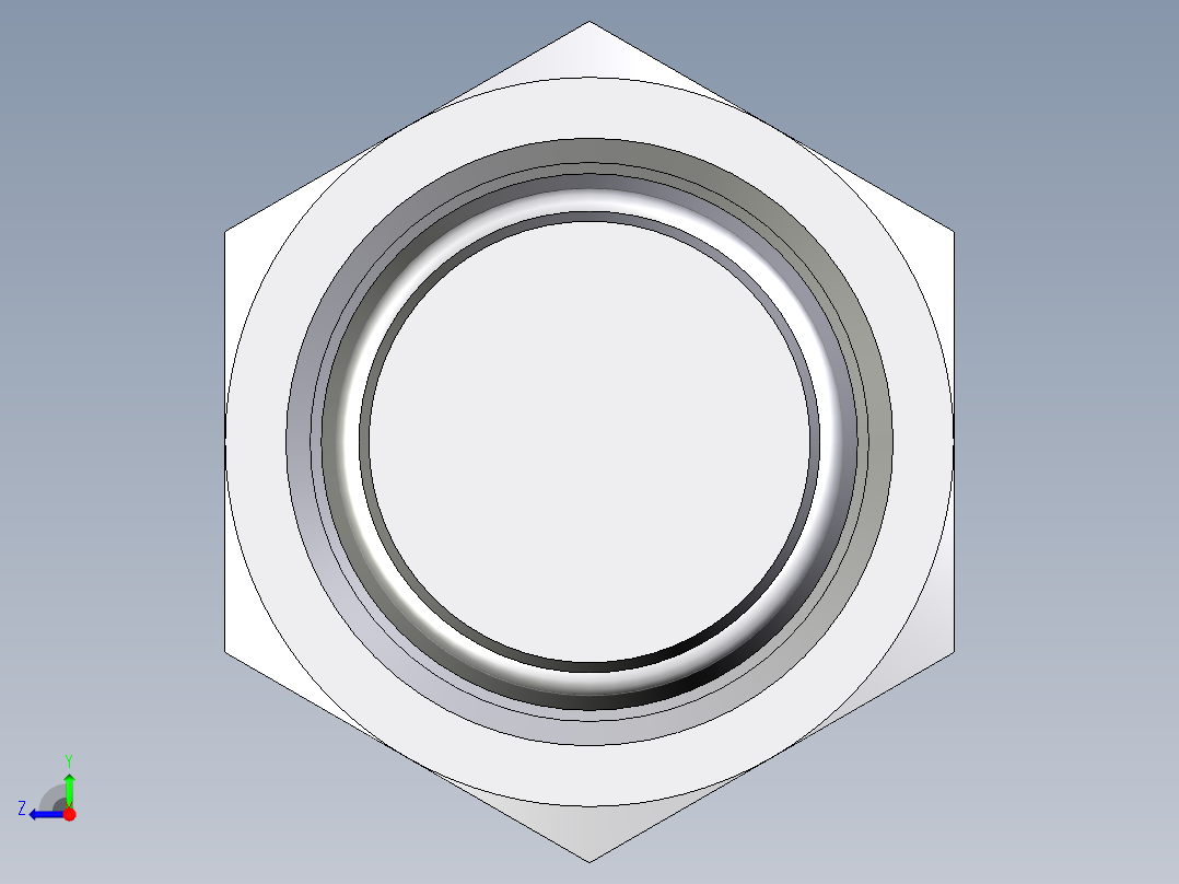 卡套式工业通用硬管接头EO_Blanking_plug_with_nut_for_cones_VKAM22LCF右视图