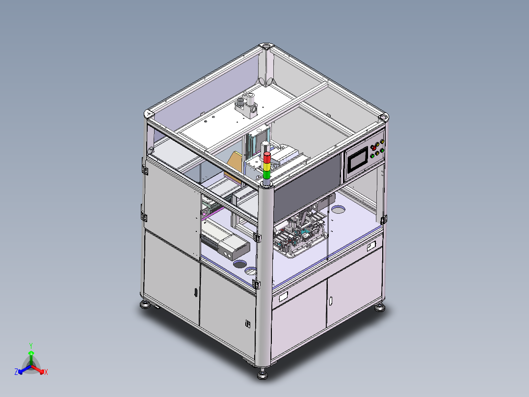 自动贴片成型设备 半导体集成电路后道封装sw16可编辑正等轴测图