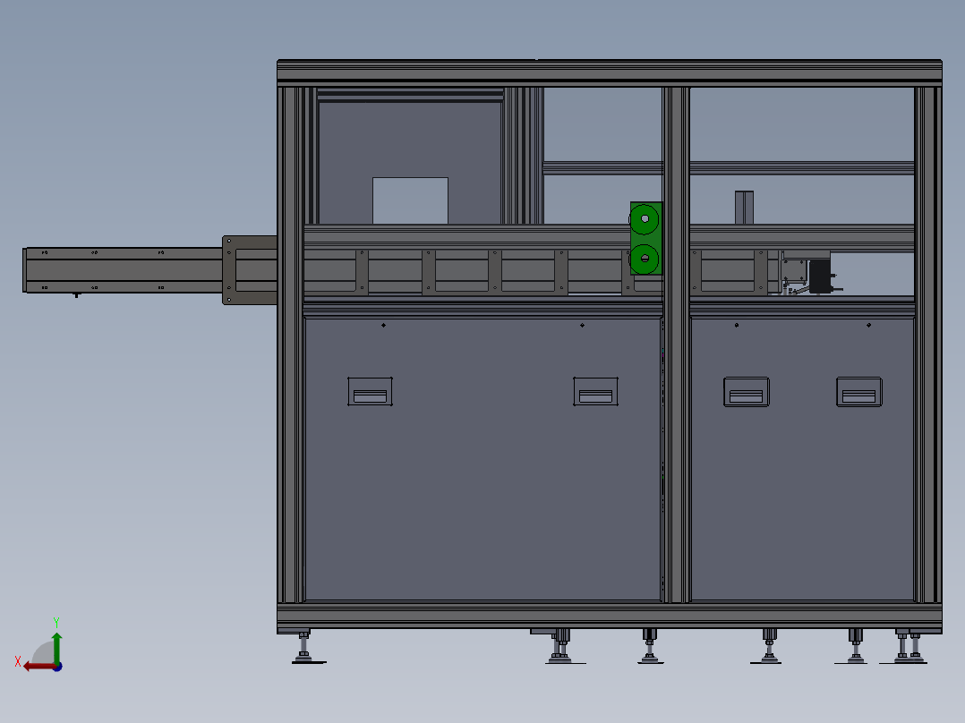 液晶面板 搬运抽检设备sw10可编辑后视图