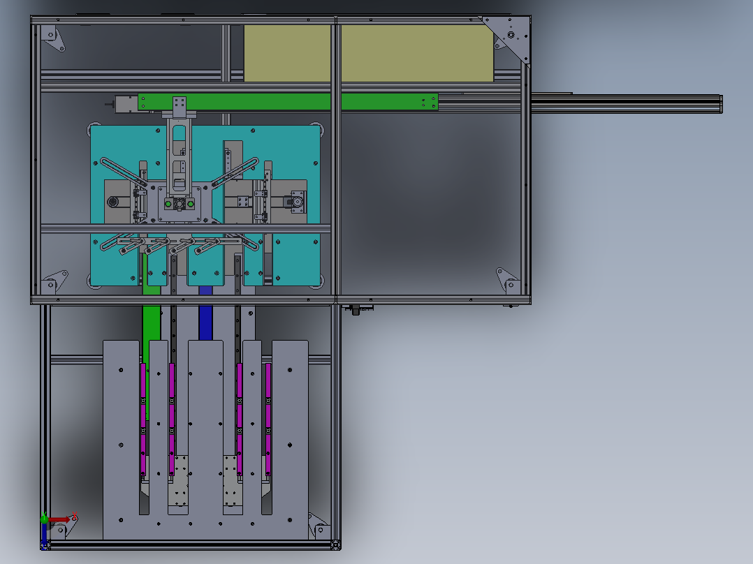 液晶面板 搬运抽检设备sw10可编辑俯视图
