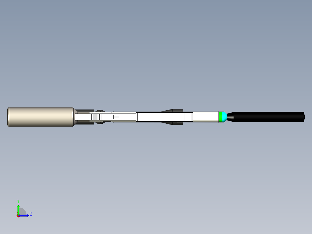 美国秃鹰气步枪pcp三维模型左视图