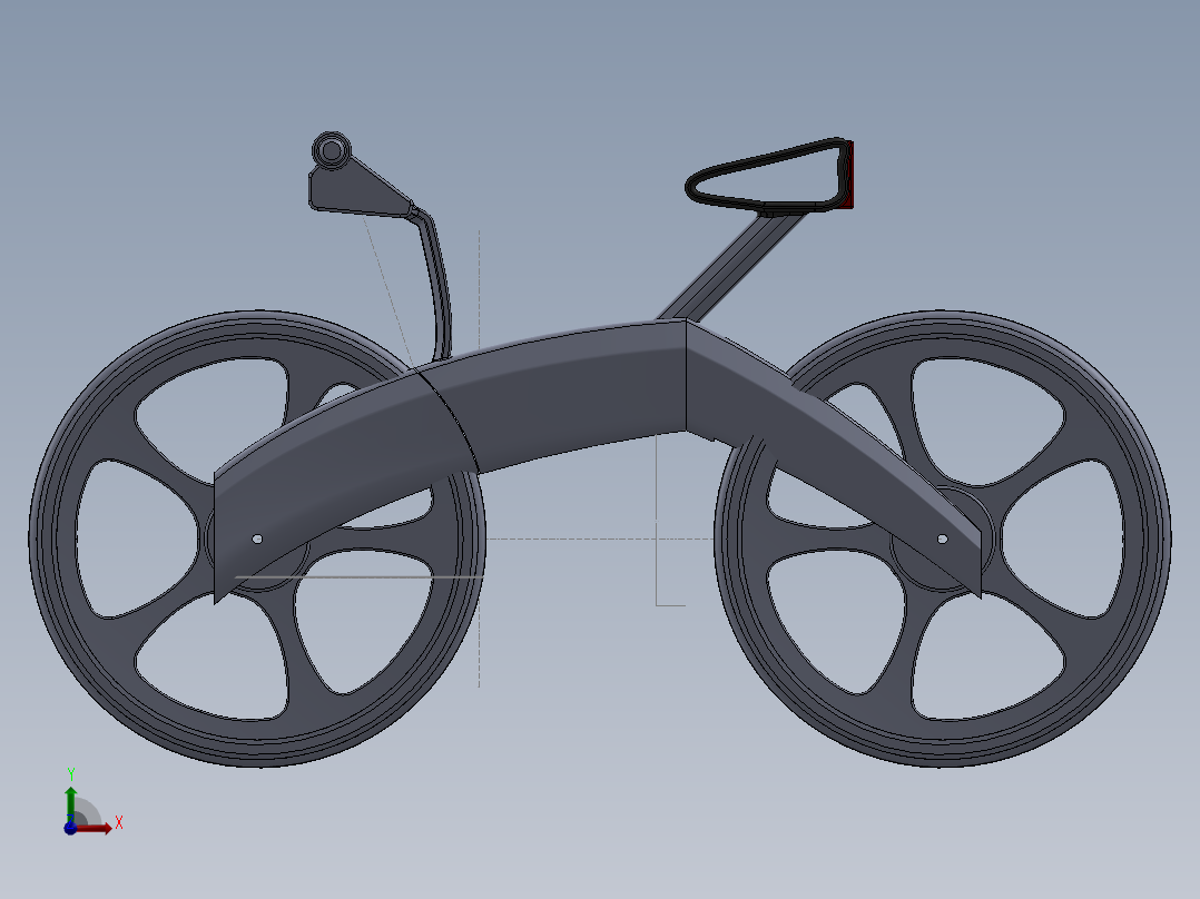 电动自行车 摩托车 (21)前视图