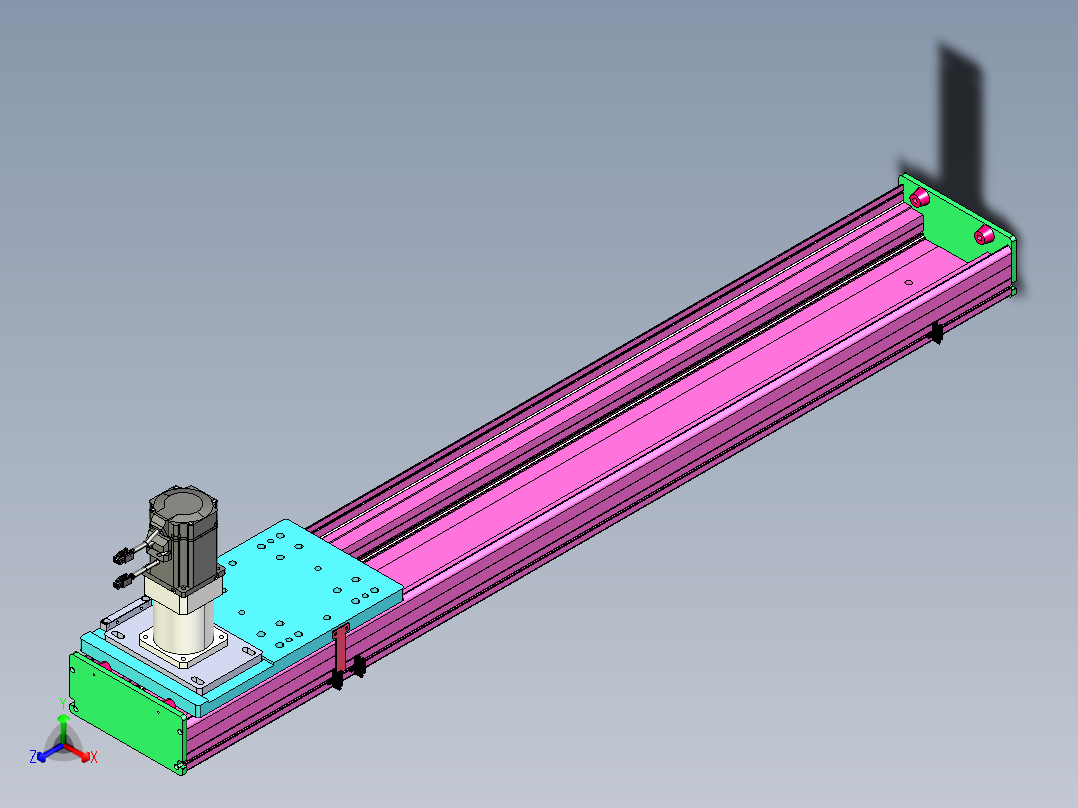 东锦齿条传动DH210G-L167-S1100-BU-减速机+P750W.STEP