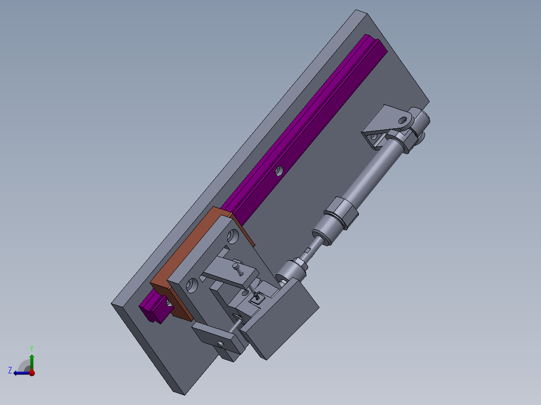 多角度运动夹具右视图