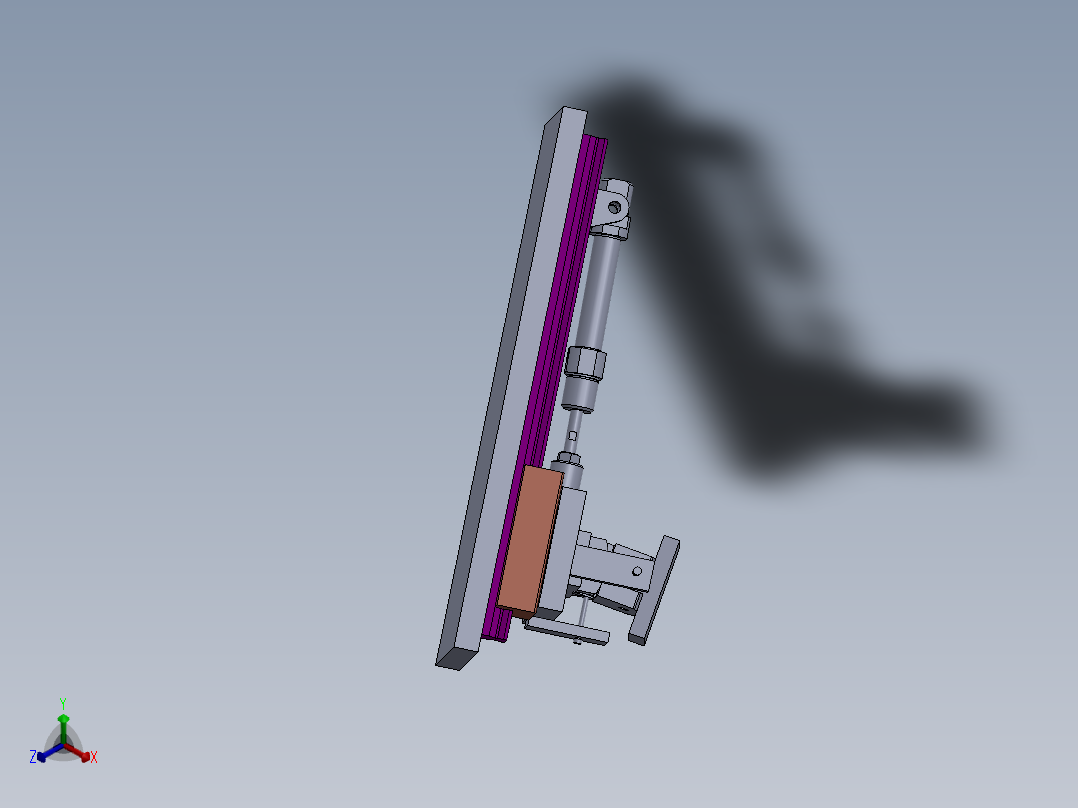 多角度运动夹具正等轴测图