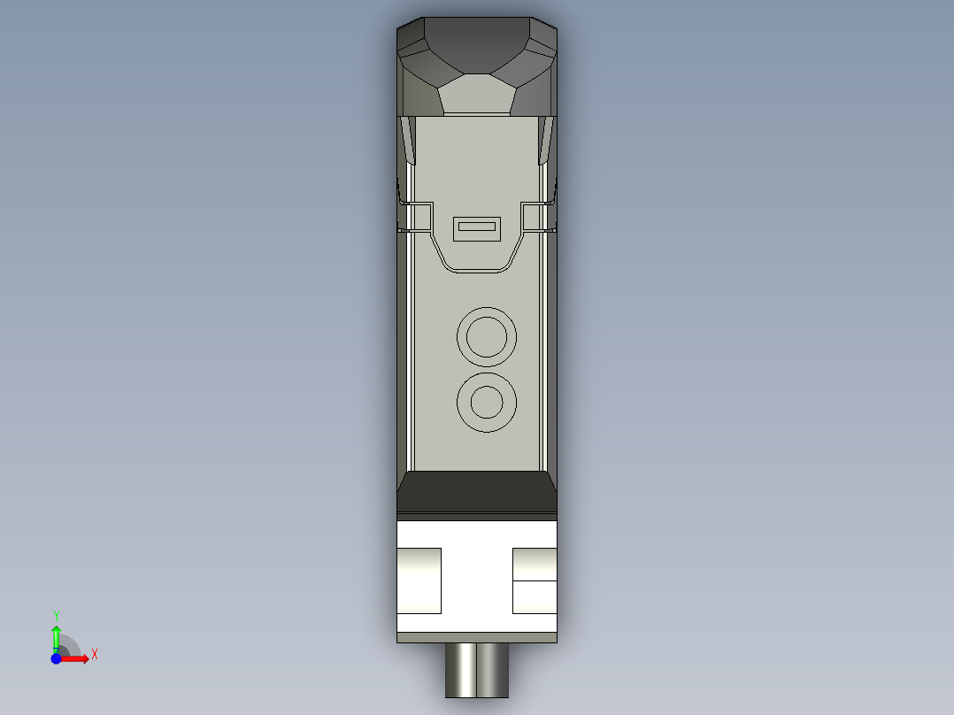 基恩士FS-N11N_11P_13N_13P_kc图纸模型前视图