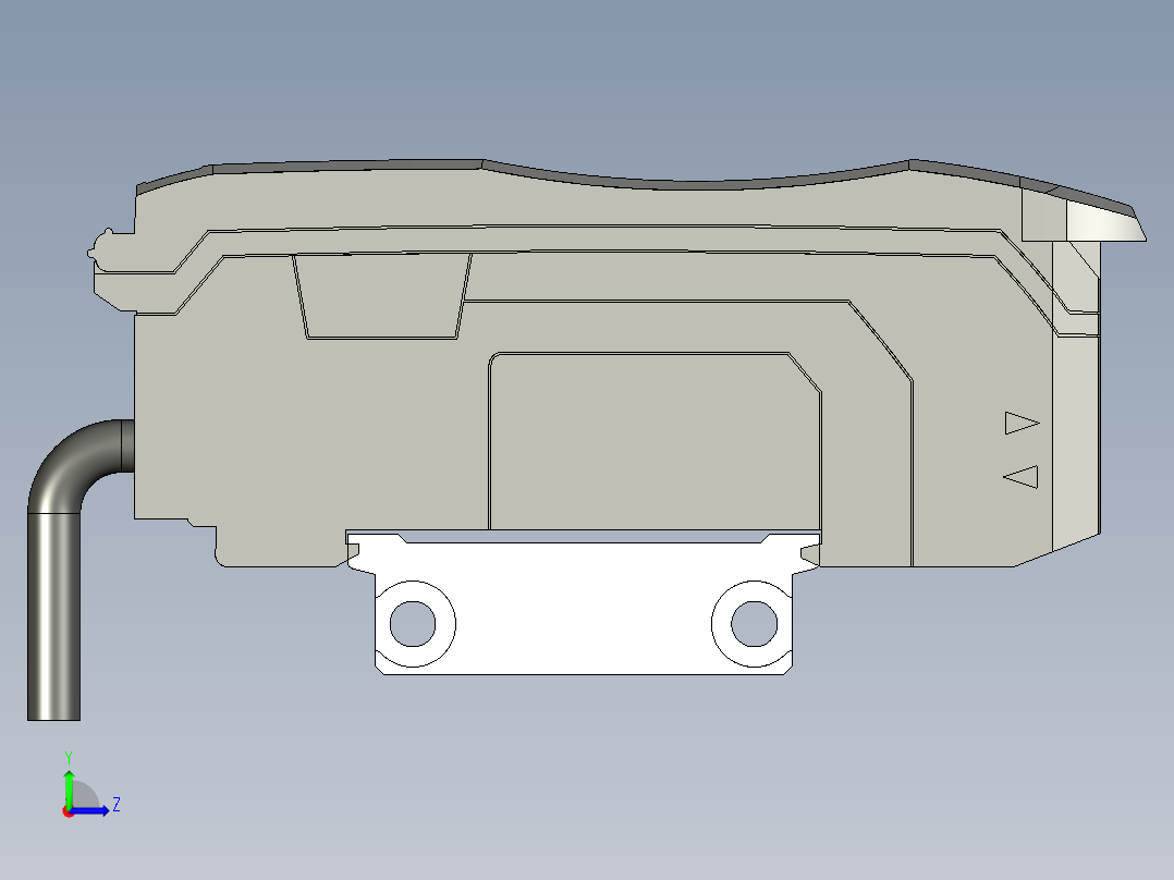 基恩士FS-N11N_11P_13N_13P_kc图纸模型左视图