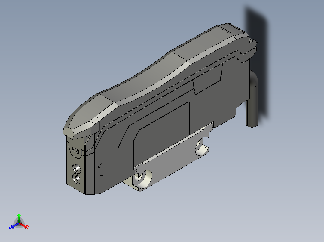 基恩士FS-N11N_11P_13N_13P_kc图纸模型正等轴测图