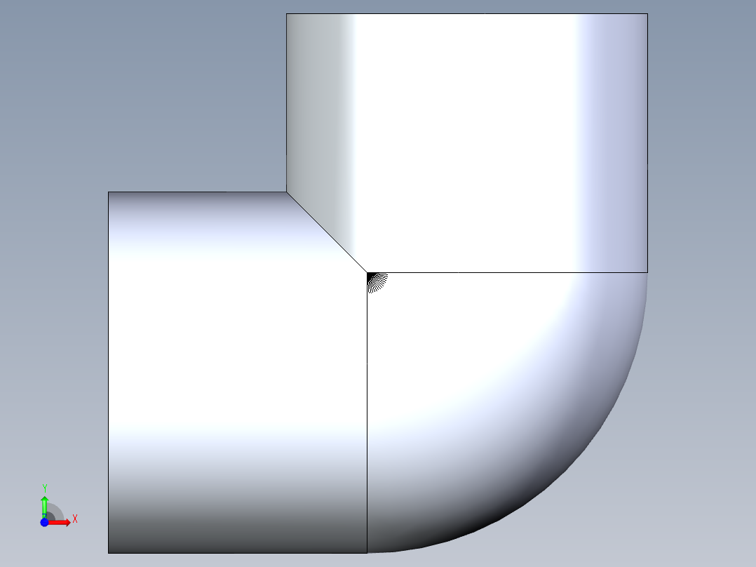 聚氯乙烯配件07-Sch80_90Elbow_FPTxFPT_808-010_1in前视图
