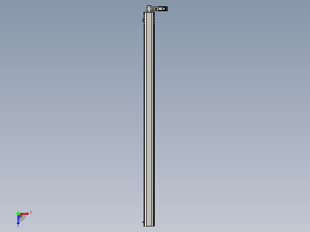 东锦同步带传动-直线滑台模组DH135B-L125-S2400-BL-P400W-C3俯视图