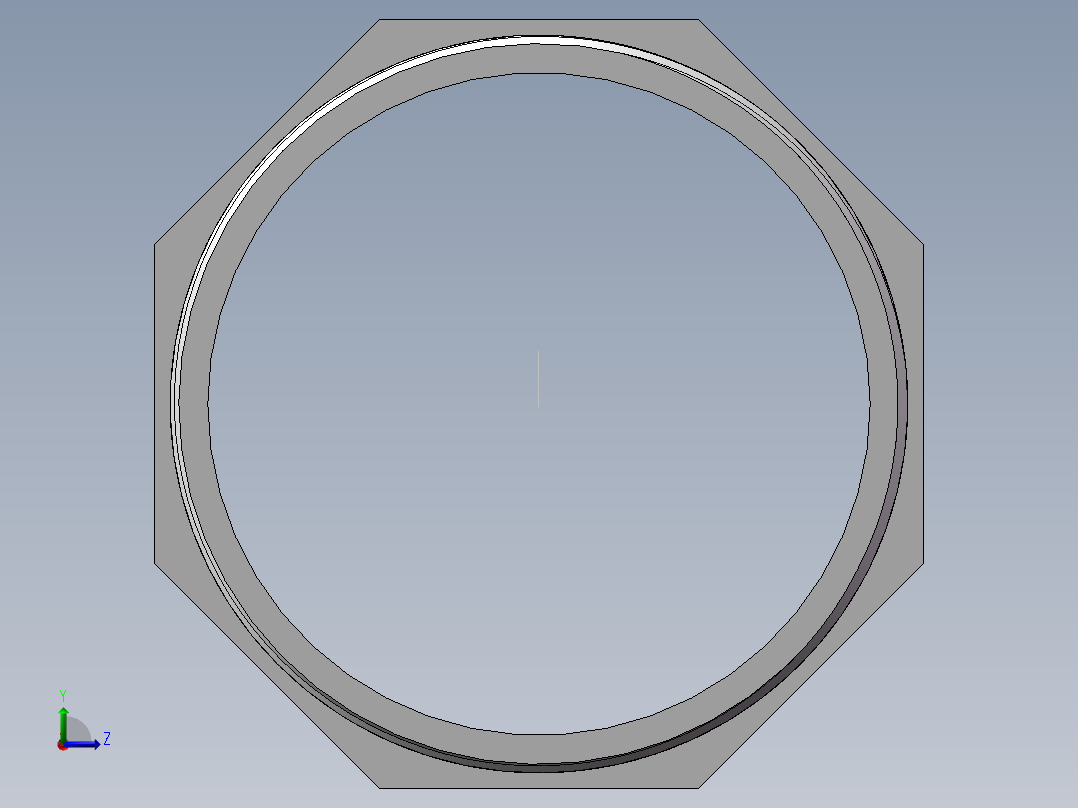 对丝-六角等径 DN80左视图