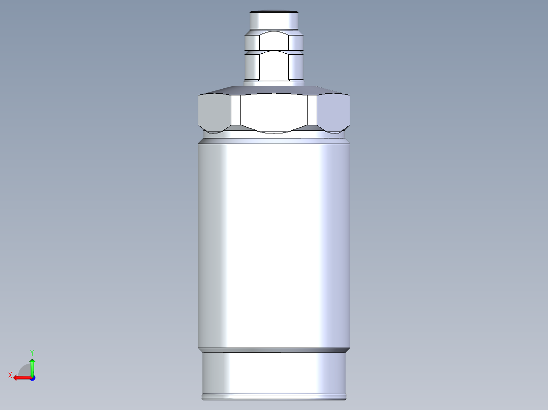 KOSMEKLD0302-xM多系列多零件图纸模型后视图