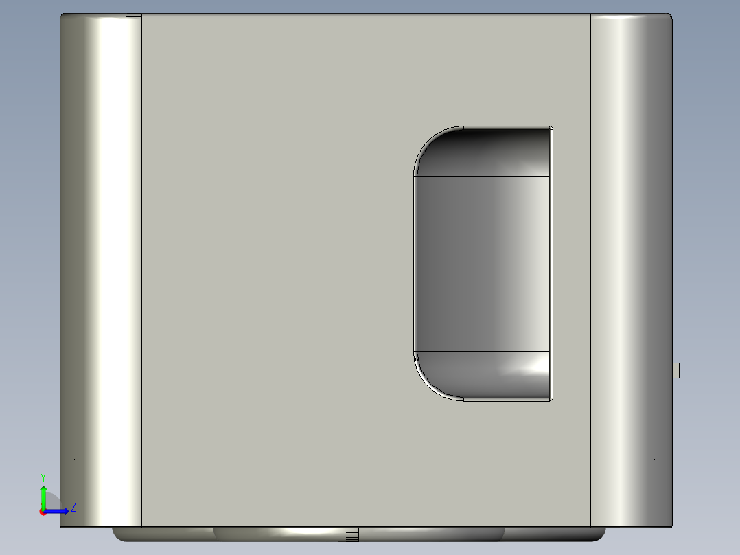 苹果iPod Hi-Fi音箱模型3D图纸 RHINO设计左视图