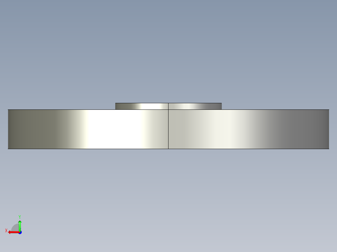 船舶管路系统SeaCor_Blind Flange_37J153005_0.5in后视图