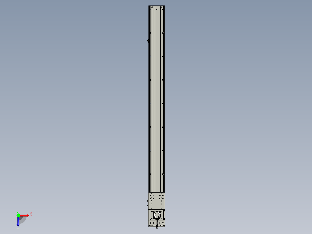 东锦齿条传动DH136G-S1550-BU-减速机+P400W俯视图