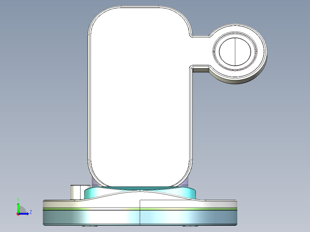 三合一无线充左视图