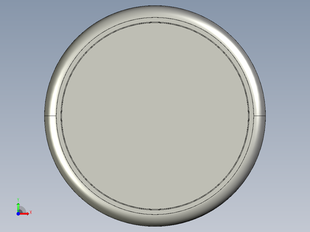 蓋子D-C-3D多系列多零件图纸模型前视图