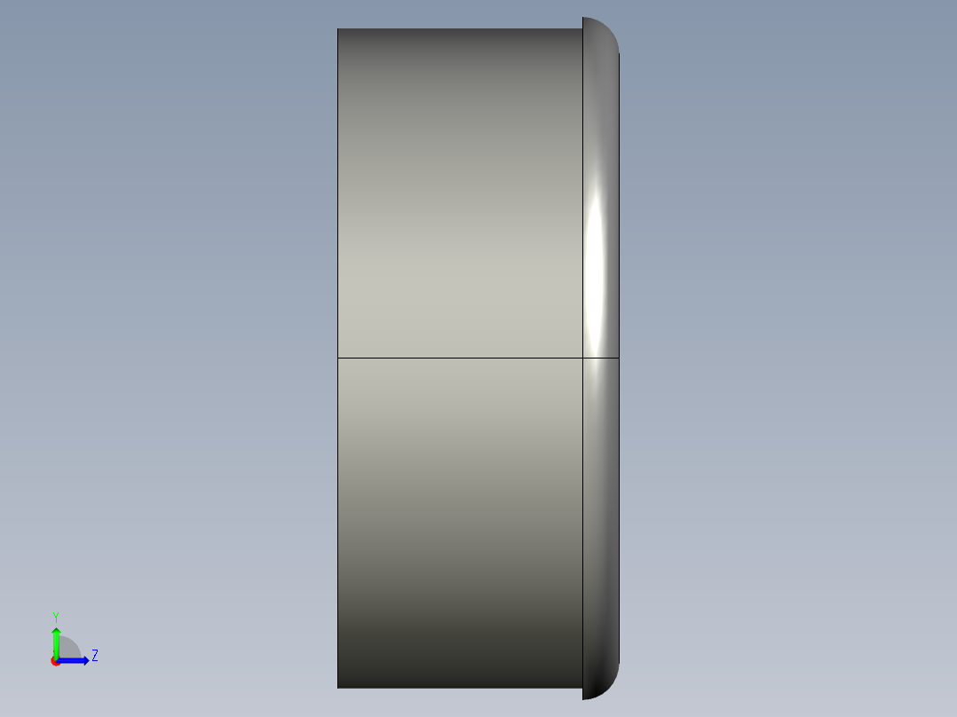 蓋子D-C-3D多系列多零件图纸模型左视图