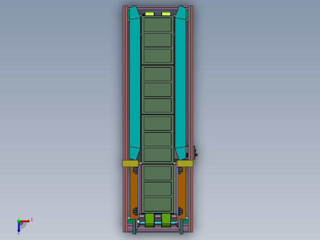 托盘自动供料机sw18可编辑俯视图